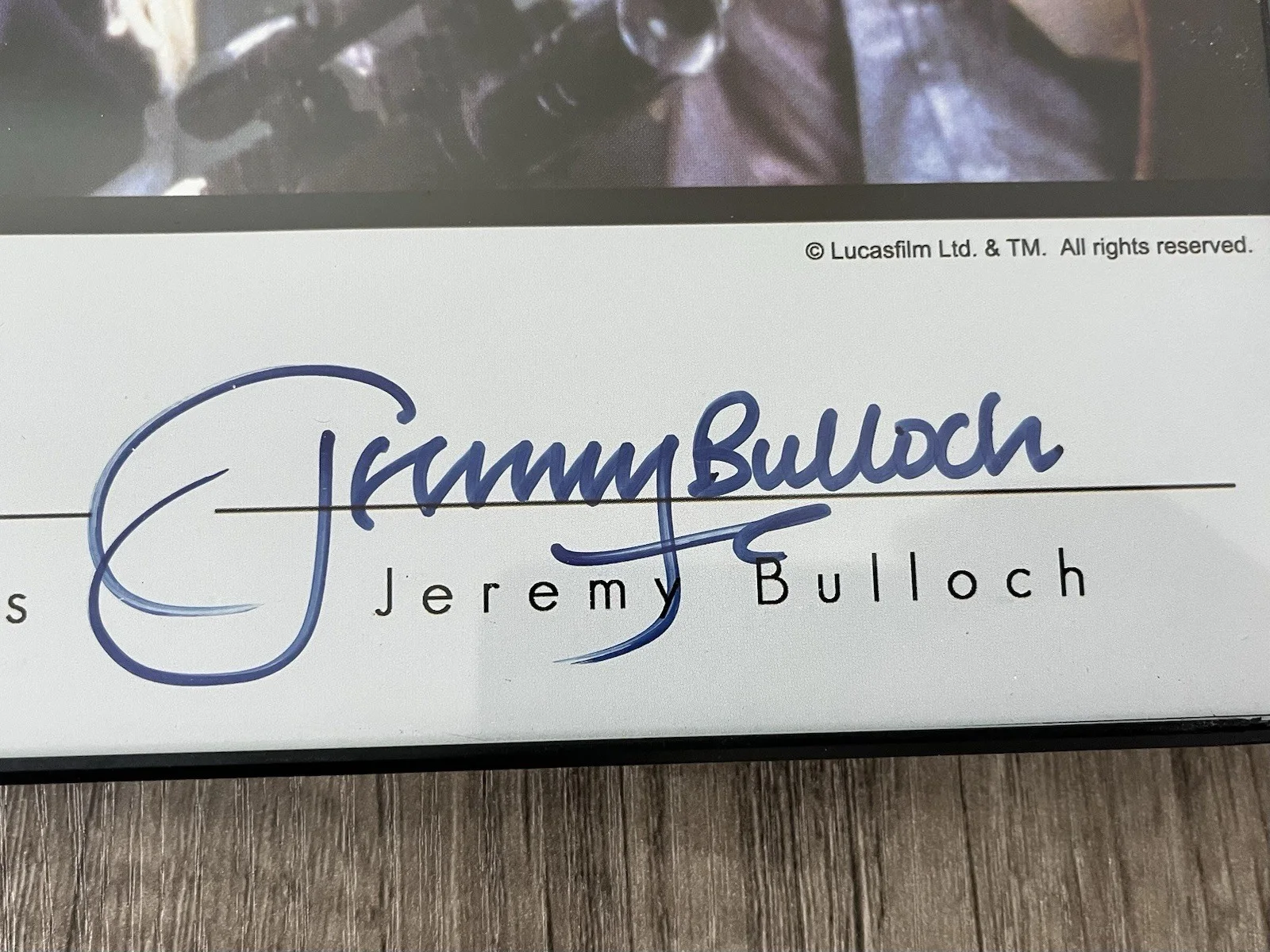 David Prowse, Billy Dee Williams, Jeremy Bulloch — Prowse, Williams, Bulloch - 14" x 11" Star Wars Celebrity Autograph Series, изображение 4