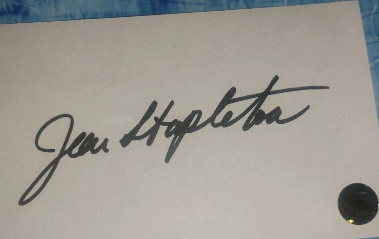 Jean Stapleton Hand Signed Index Card COA - NO US TARIFFS, image 3