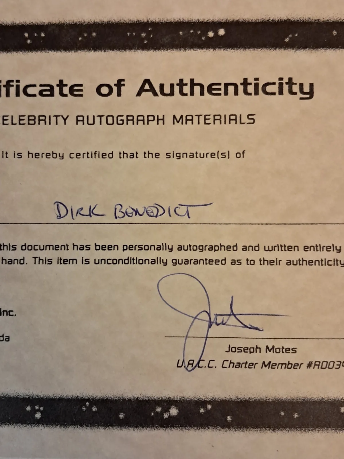 Dirk Benedict Battlestar Galactica Starbuck Autographed Photo 8x10 with COA, изображение 4