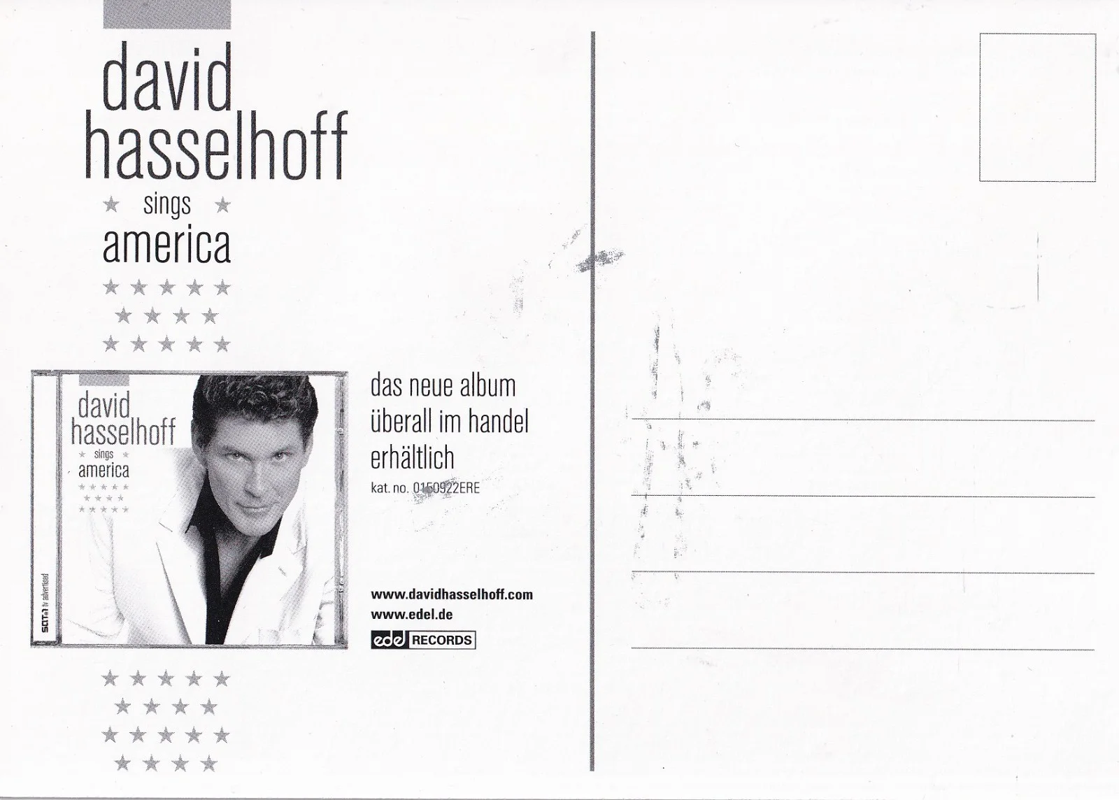 David Hasselhoff card original signed, изображение 2