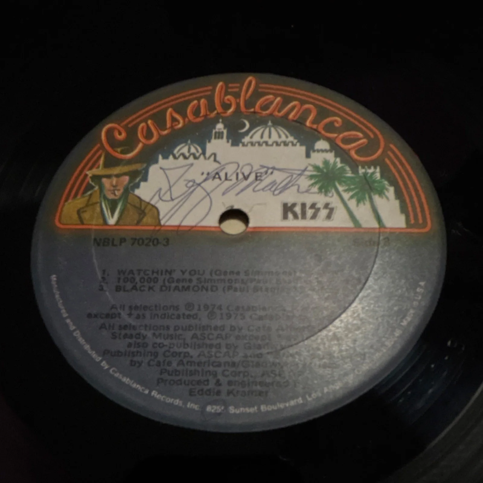 KISS Alive! Casablanca Signed Vinyl LP Original Autographed Record, изображение 5