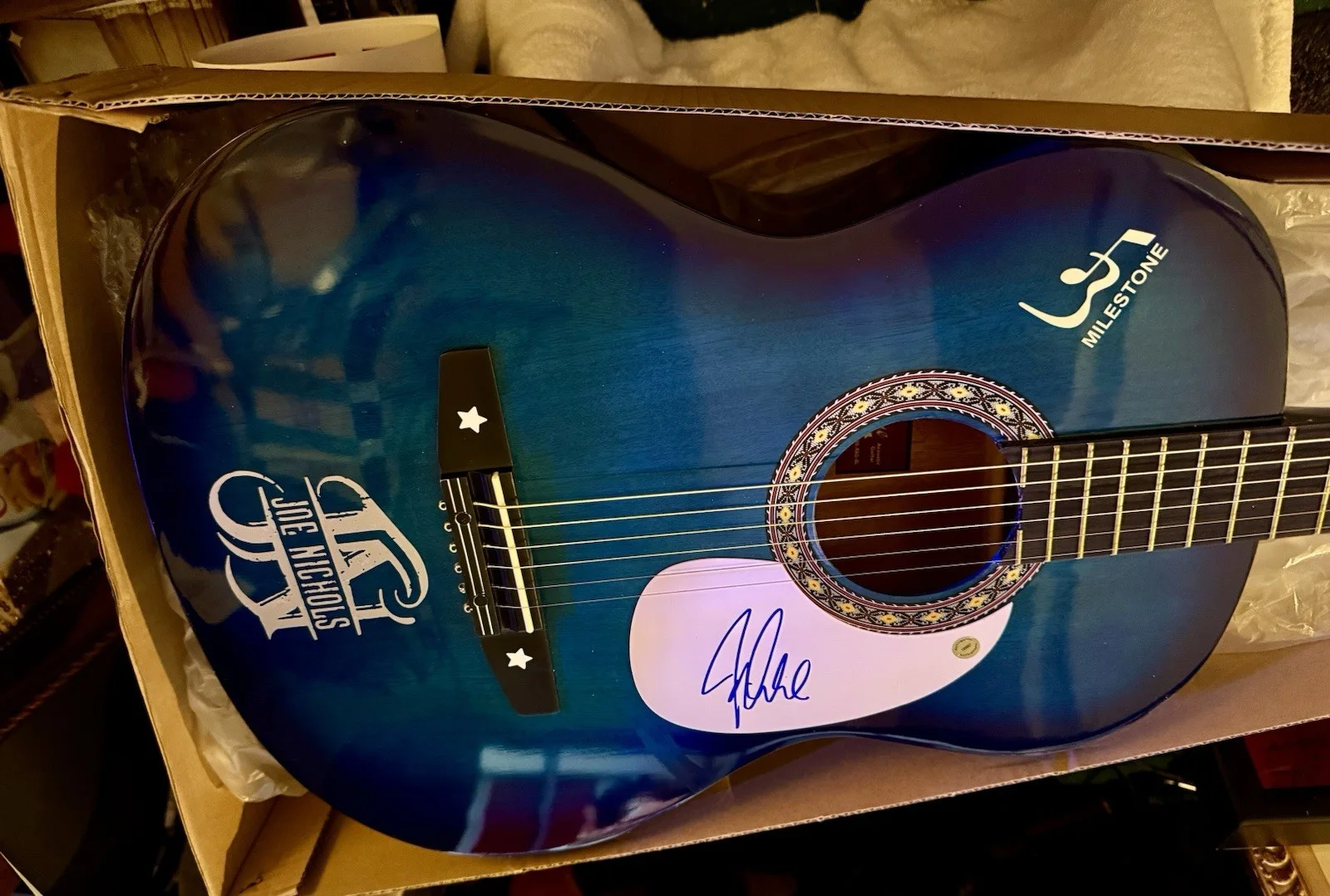 JOE NICHOLS SIGNED AUTOGRAPH 38” ACOUSTIC GUITAR ACOA COUNTRY STAR YEAH, изображение 4
