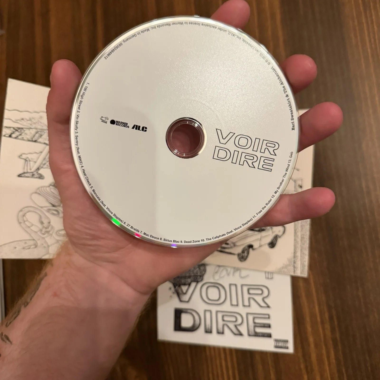 Earl Sweatshirt and the Alchemist Signed Voir Dire CD, image 4