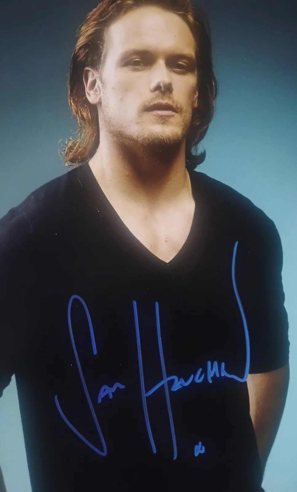 Sam Heughan Hand Signed Aurograph 11x14 Photo COA - NO US TARIFFS, image 3