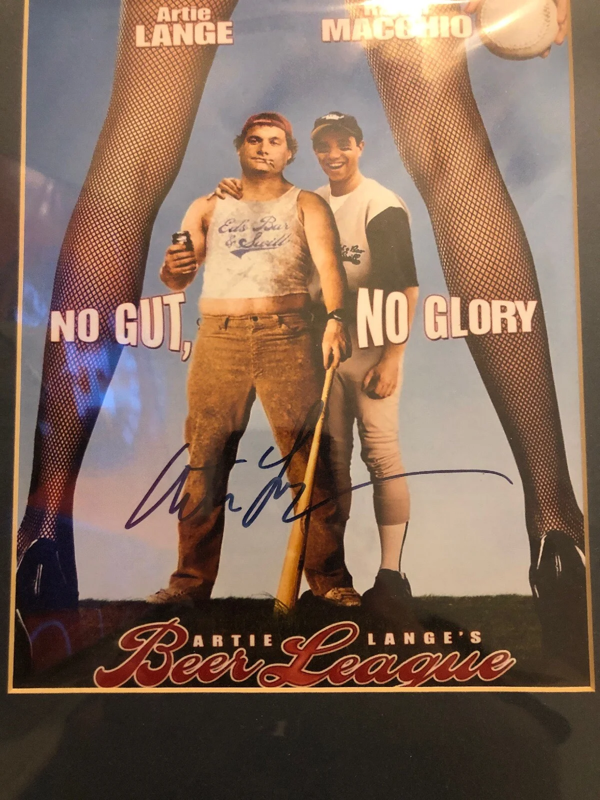 ARTIE LANGE HOWARD STERN SHOW SIGNED AUTOGRAPHED FRAMED BEER LEAGUE 8X10 (11X14), изображение 2