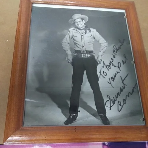 sunset carson — Sunset Carson Autographed Promo + photo (no sig) @ Memphis Film Festival, изображение 2