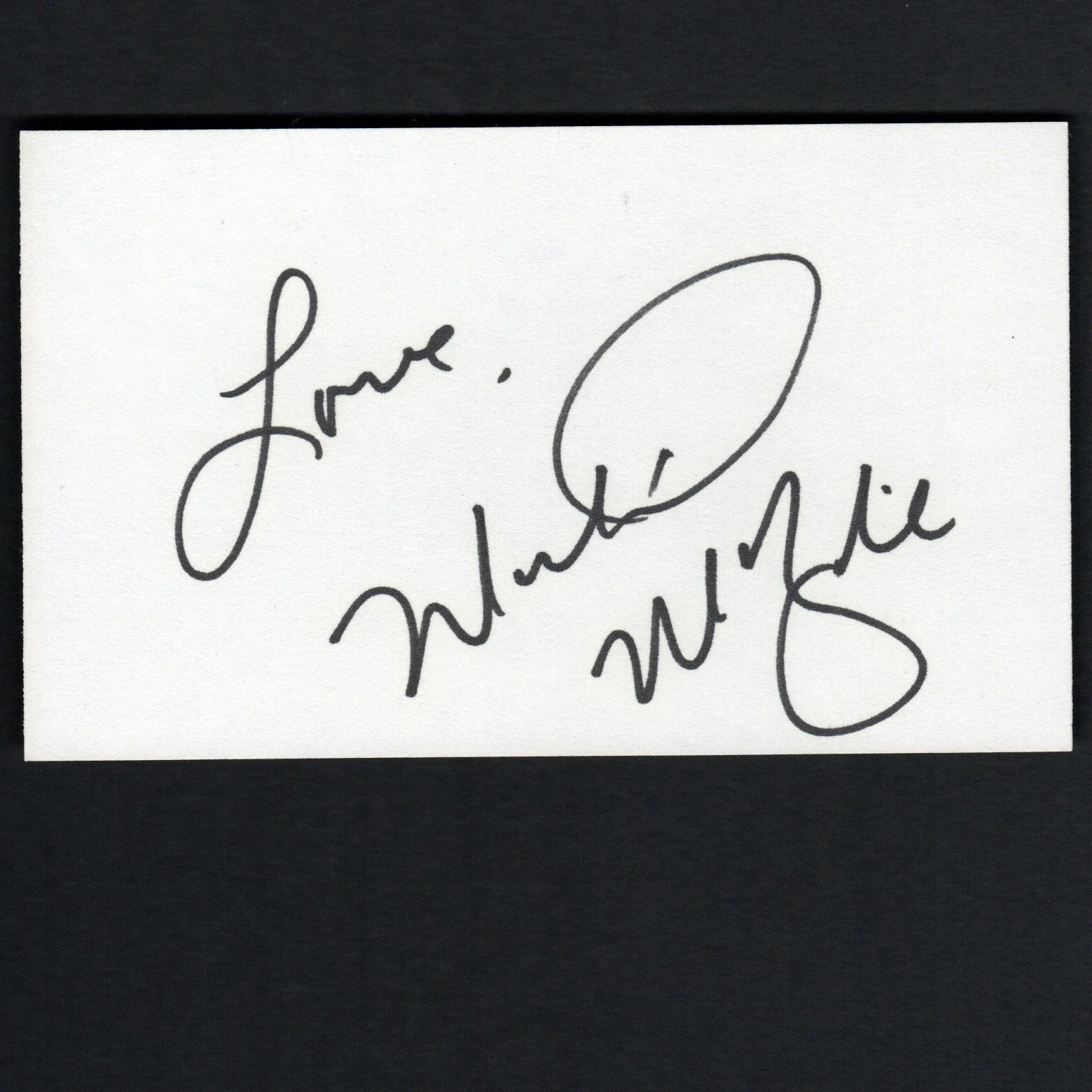MARTINA McBRIDE Autograph 1990s Signed 3X5 Index Card w/ COA, image 2