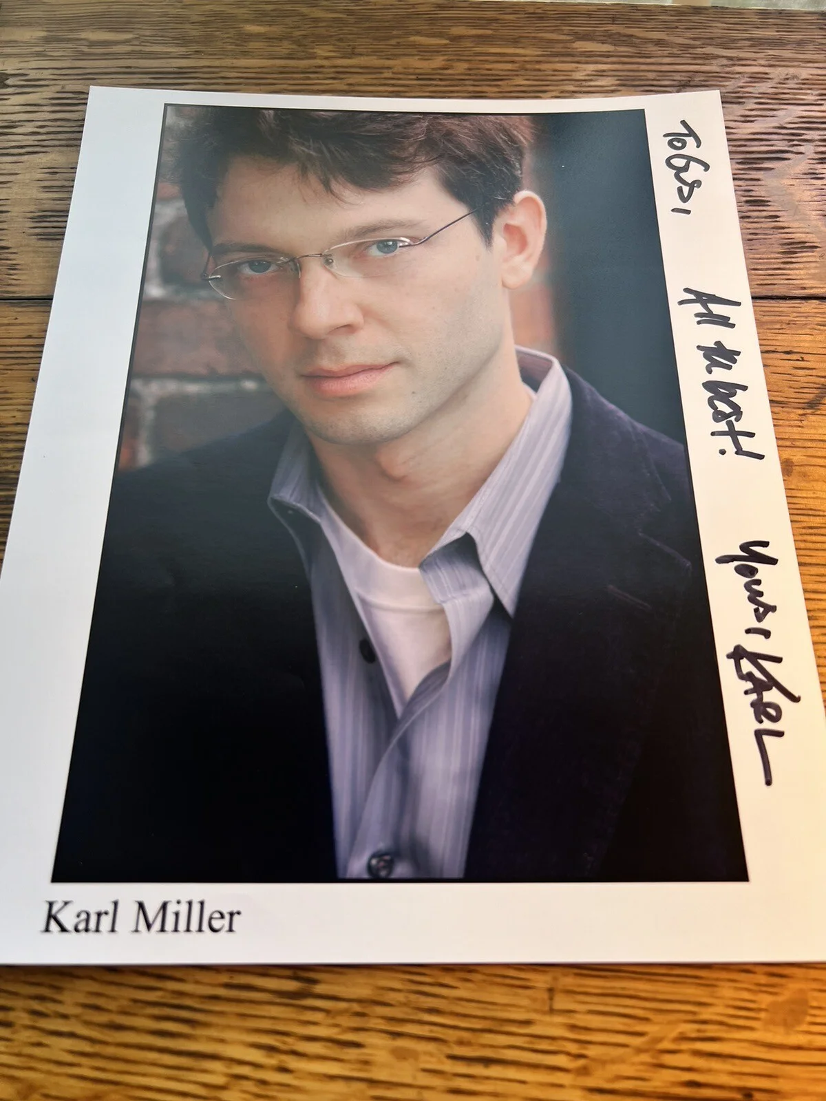 Karl Miller Signed Autographed 8x10 Photo - Actor - The Black List., image 3