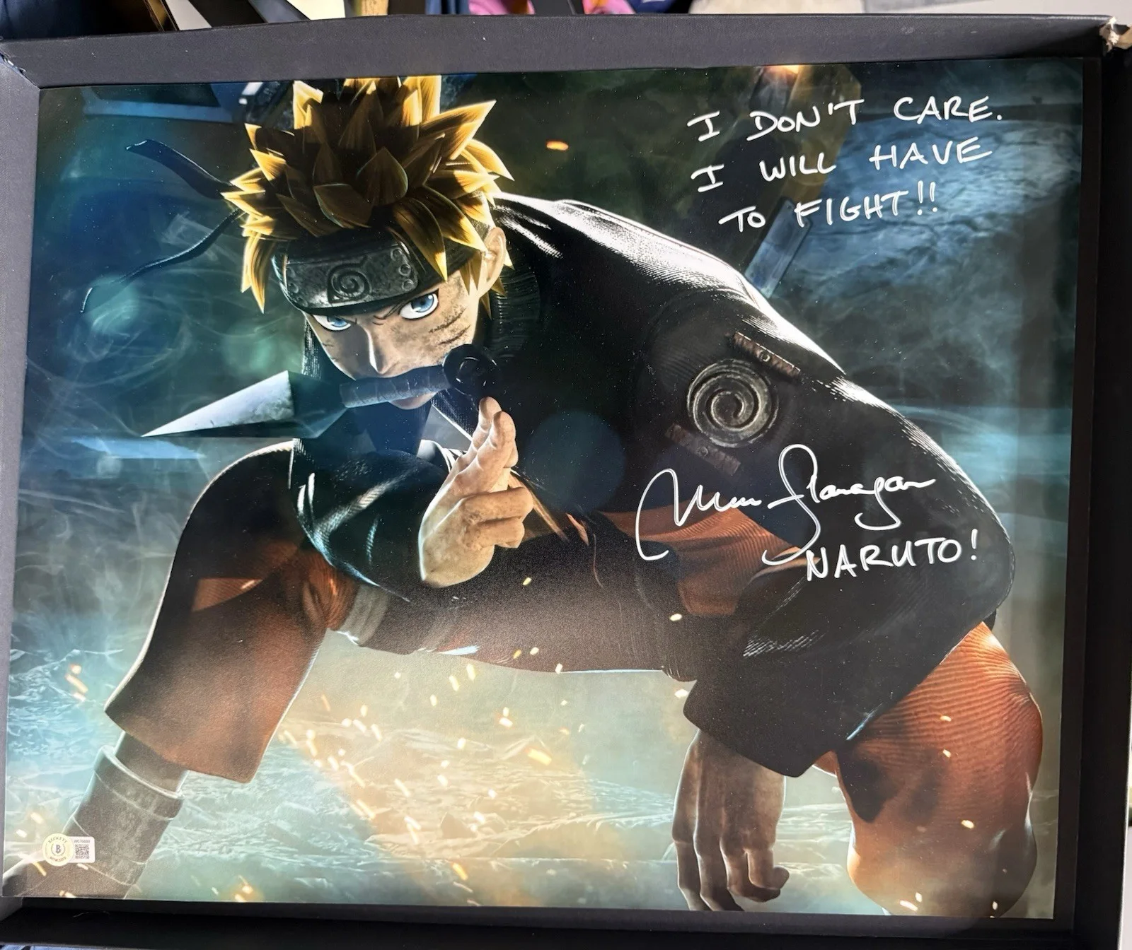 Maile Flanagan — MAILE FLANAGAN SIGNED NARUTO 16x20 PHOTO BAS BECKETT D3