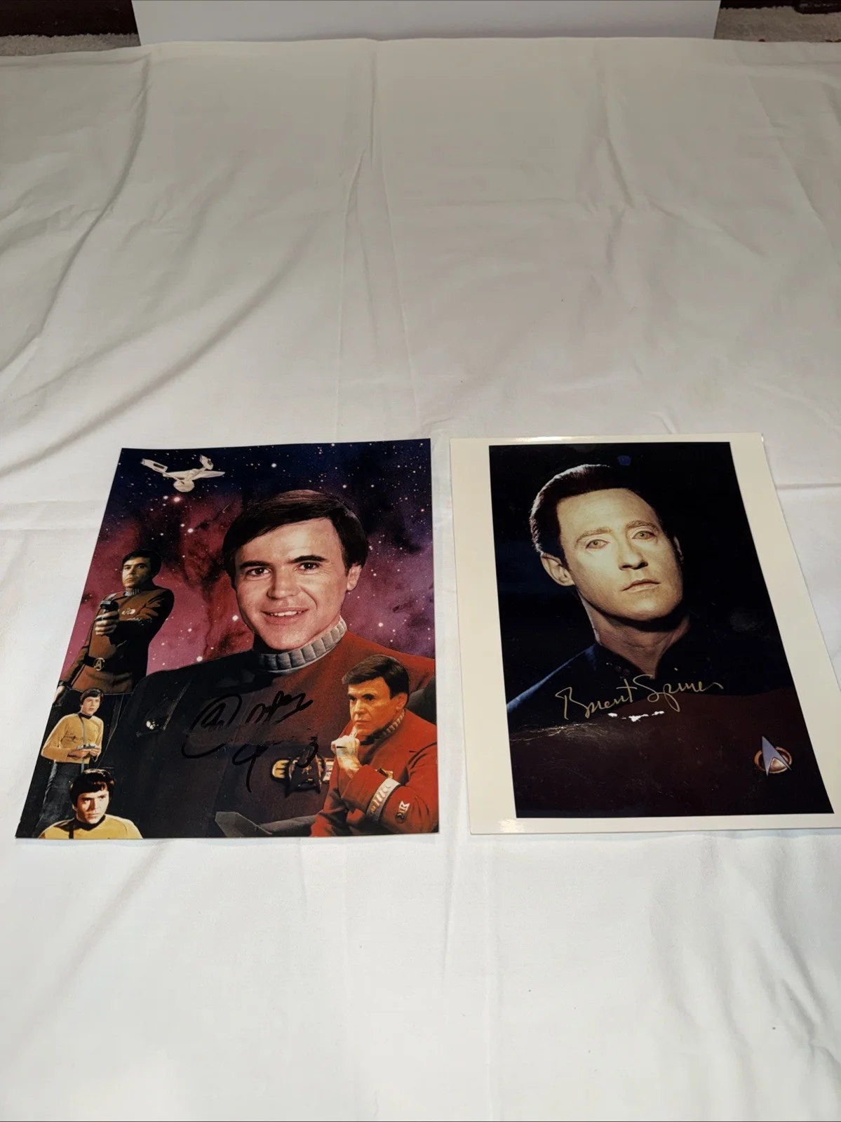 William Koenig — Walter Koenig CHEKOV SIGNED 8X10 PHOTO "STAR TREK " Collage + Data Brent Spiner