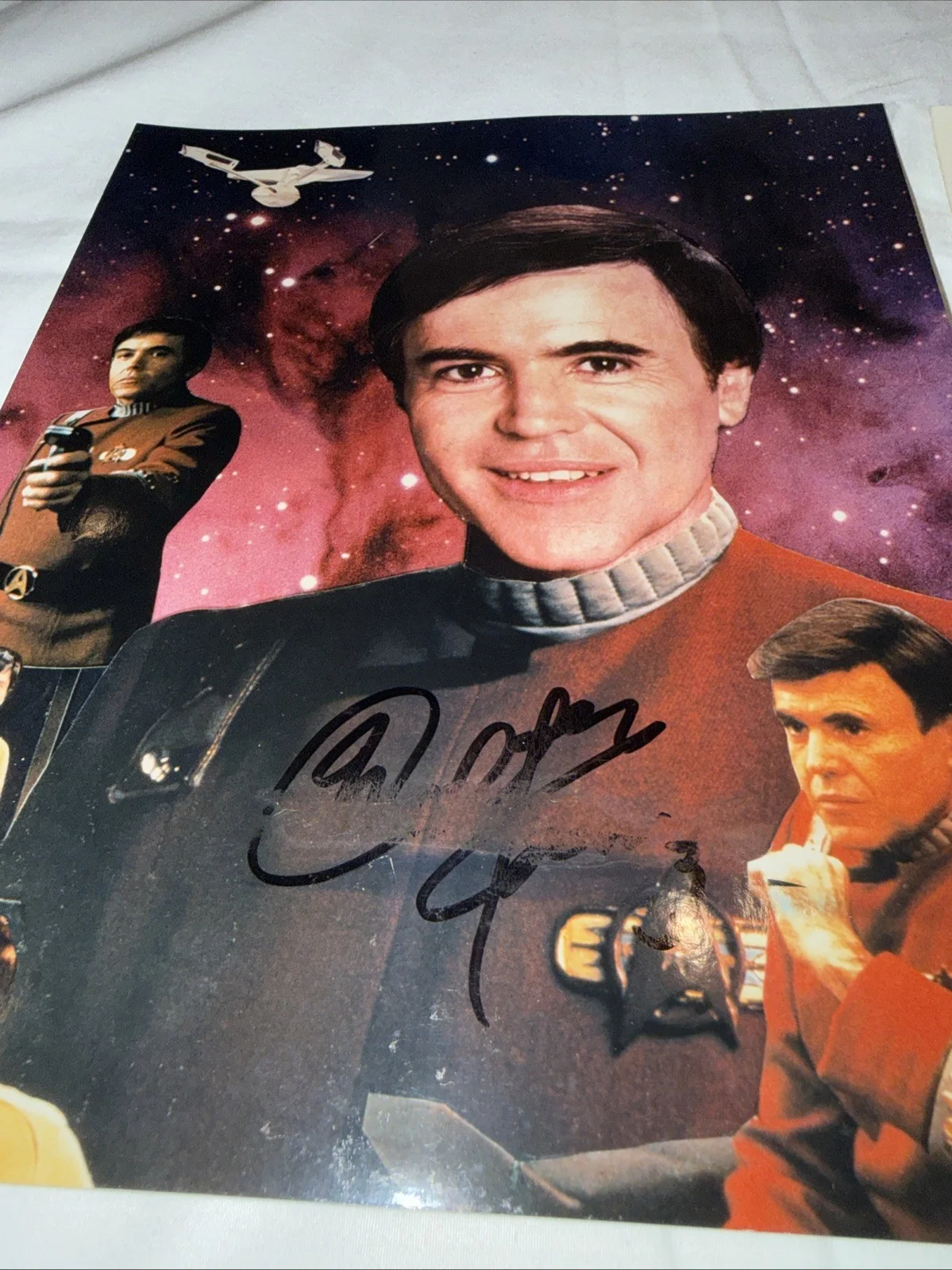 William Koenig — Walter Koenig CHEKOV SIGNED 8X10 PHOTO "STAR TREK " Collage + Data Brent Spiner, изображение 2