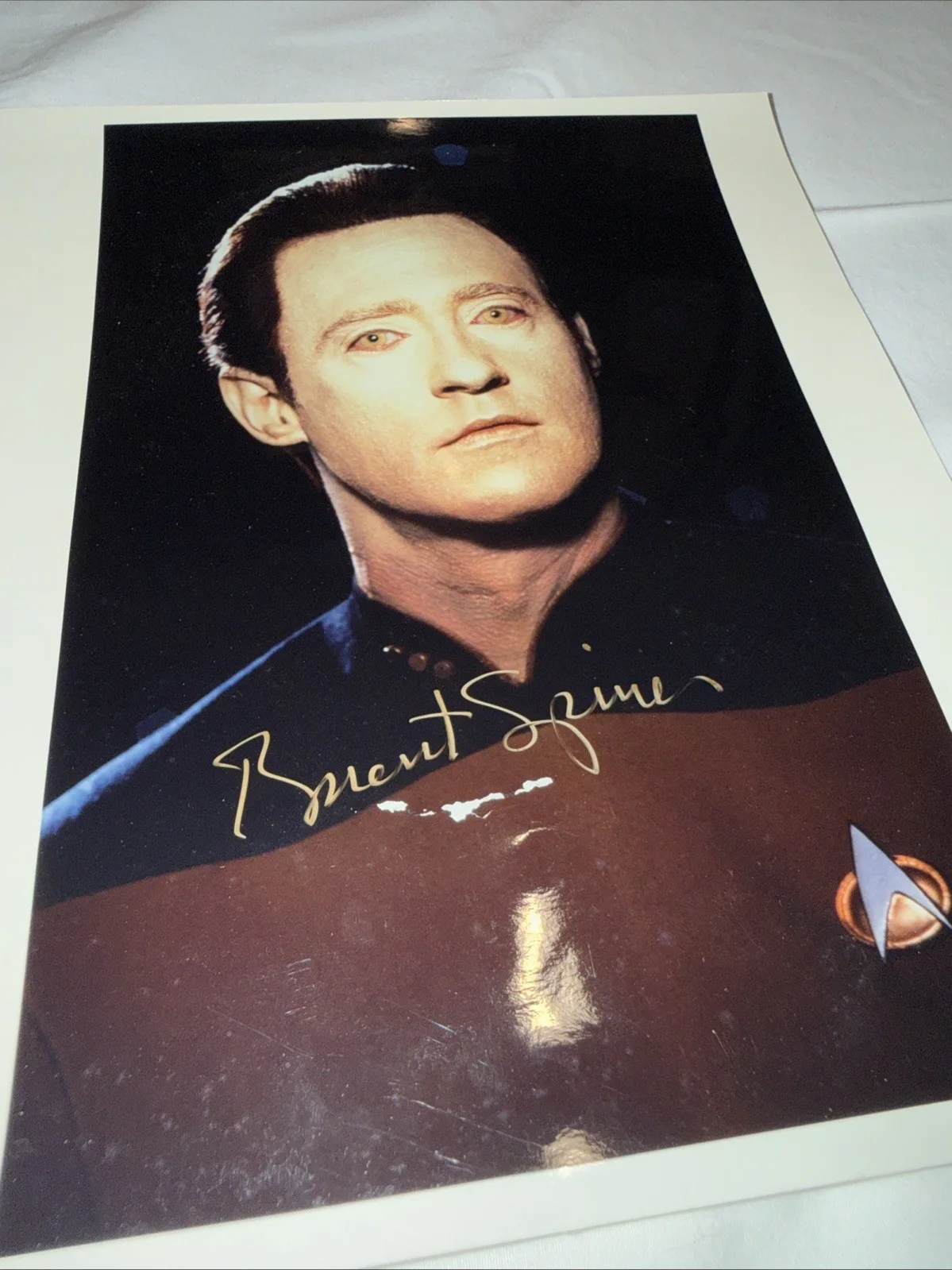 William Koenig — Walter Koenig CHEKOV SIGNED 8X10 PHOTO "STAR TREK " Collage + Data Brent Spiner, изображение 3