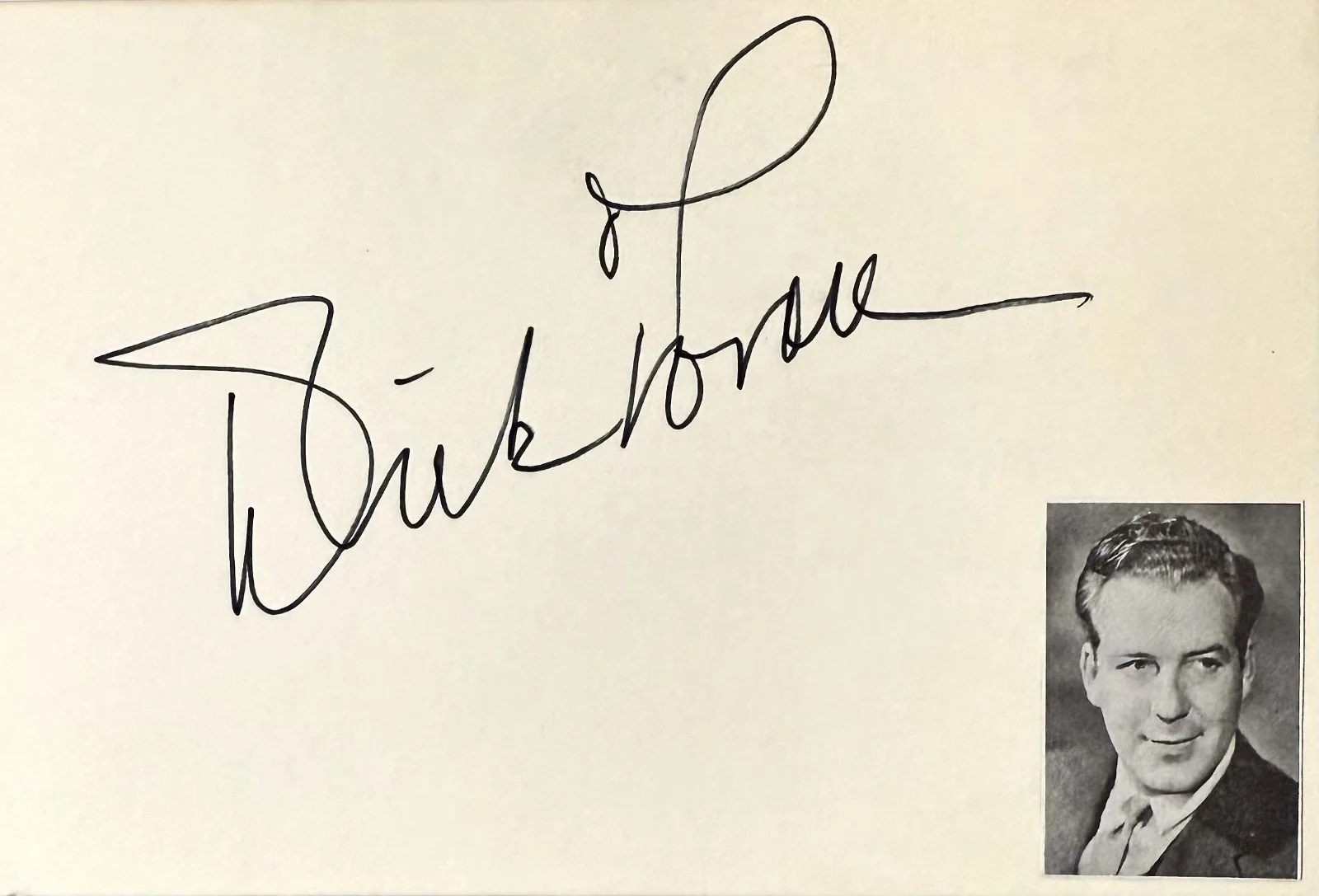 Dick Foran — DICK FORAN Signed Autographed 4x6 INDEX CARD HORROR ISLAND The Mummy's Tomb, изображение 3