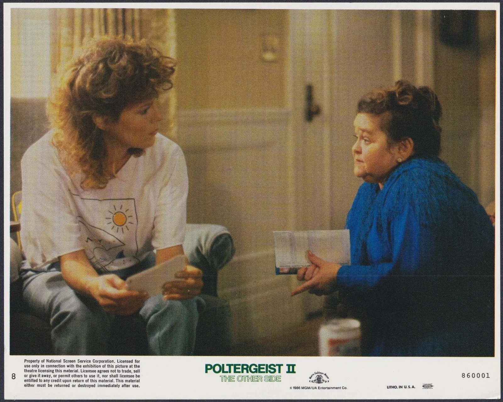 Poltergeist II: The Other Side 8x ORIGINAL UK FOH Lobby Cards JoBeth Williams 86, изображение 3