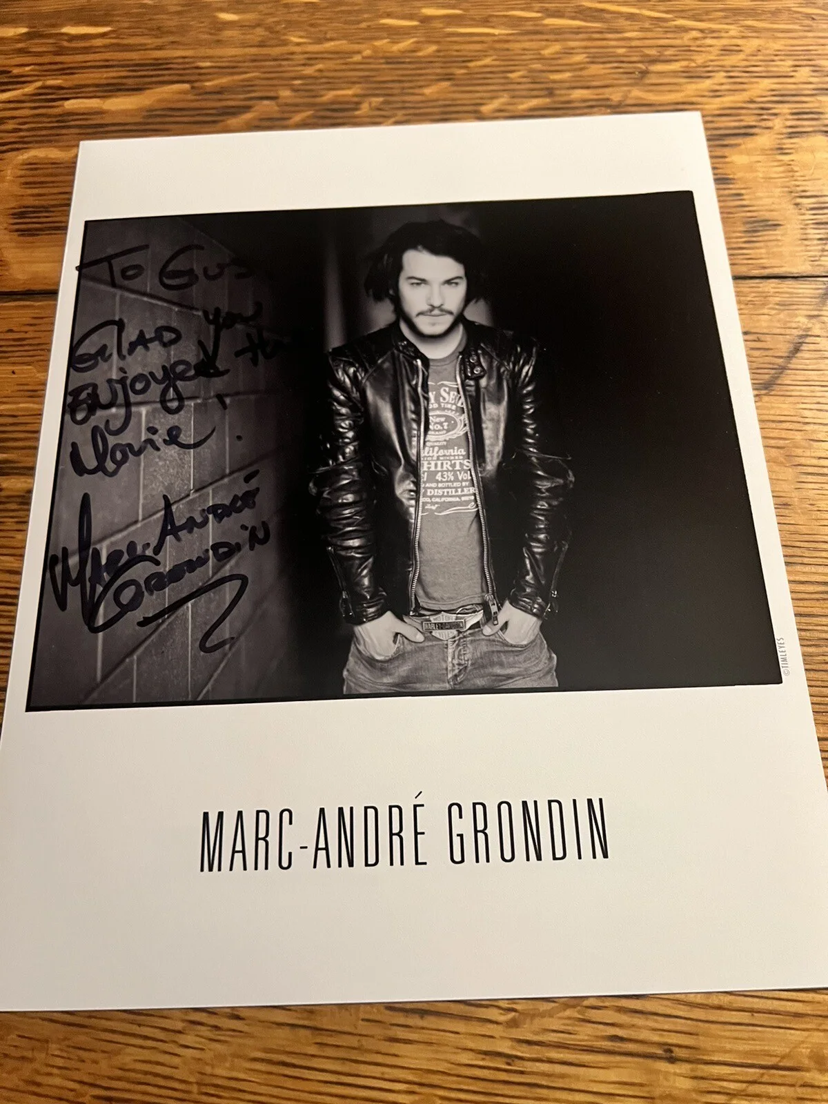 Marc Andre Grondin Canadian Actor Goon Movie Autographed Signed 8x10 Photo., изображение 2