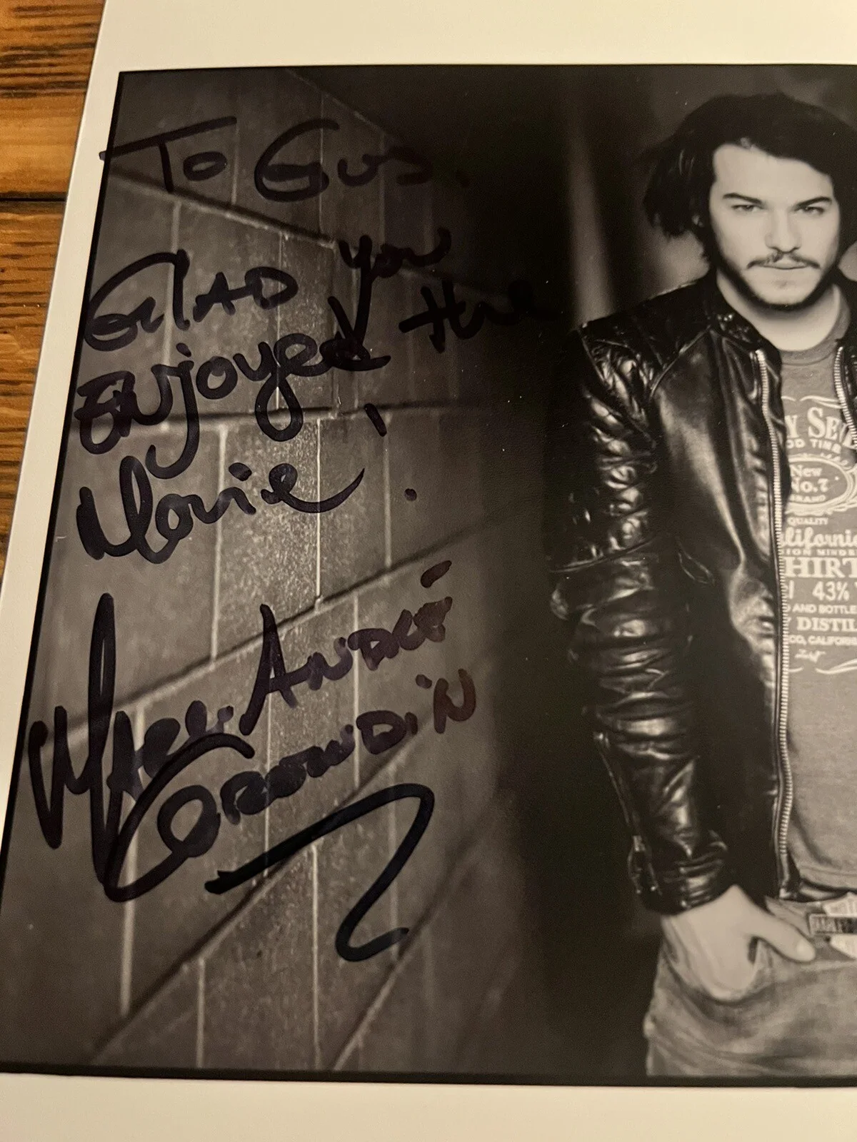 Marc Andre Grondin Canadian Actor Goon Movie Autographed Signed 8x10 Photo., изображение 3