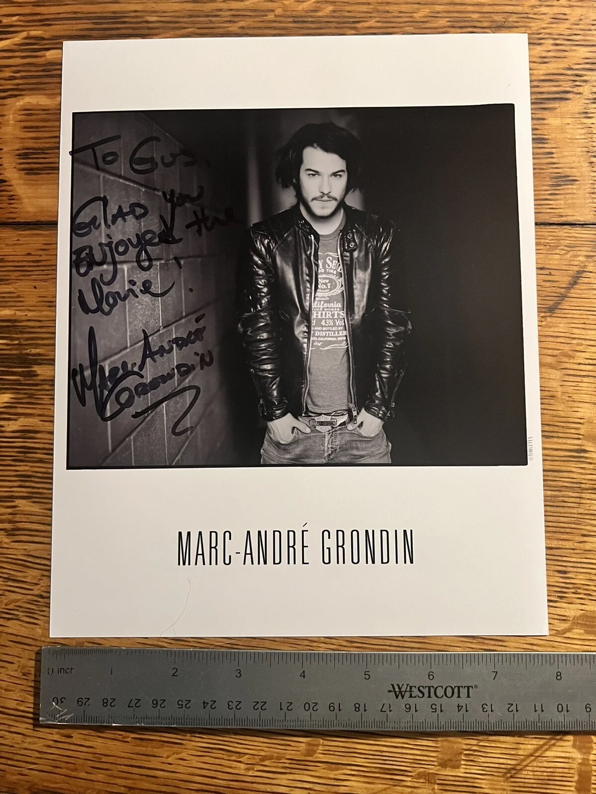 Marc Andre Grondin Canadian Actor Goon Movie Autographed Signed 8x10 Photo., изображение 4