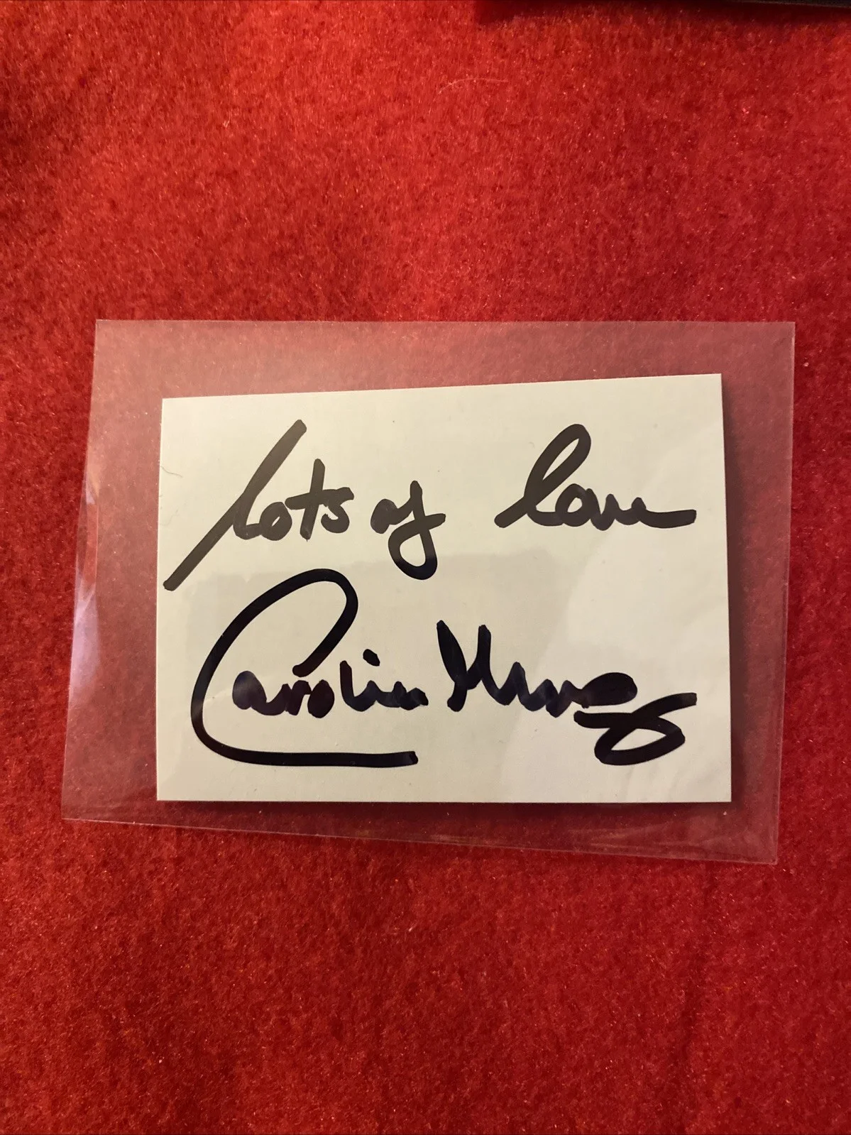 Hammer Films Autograph - Caroline Munro “Dracula 1974 A.D.” Custom Made! RARE!, изображение 3