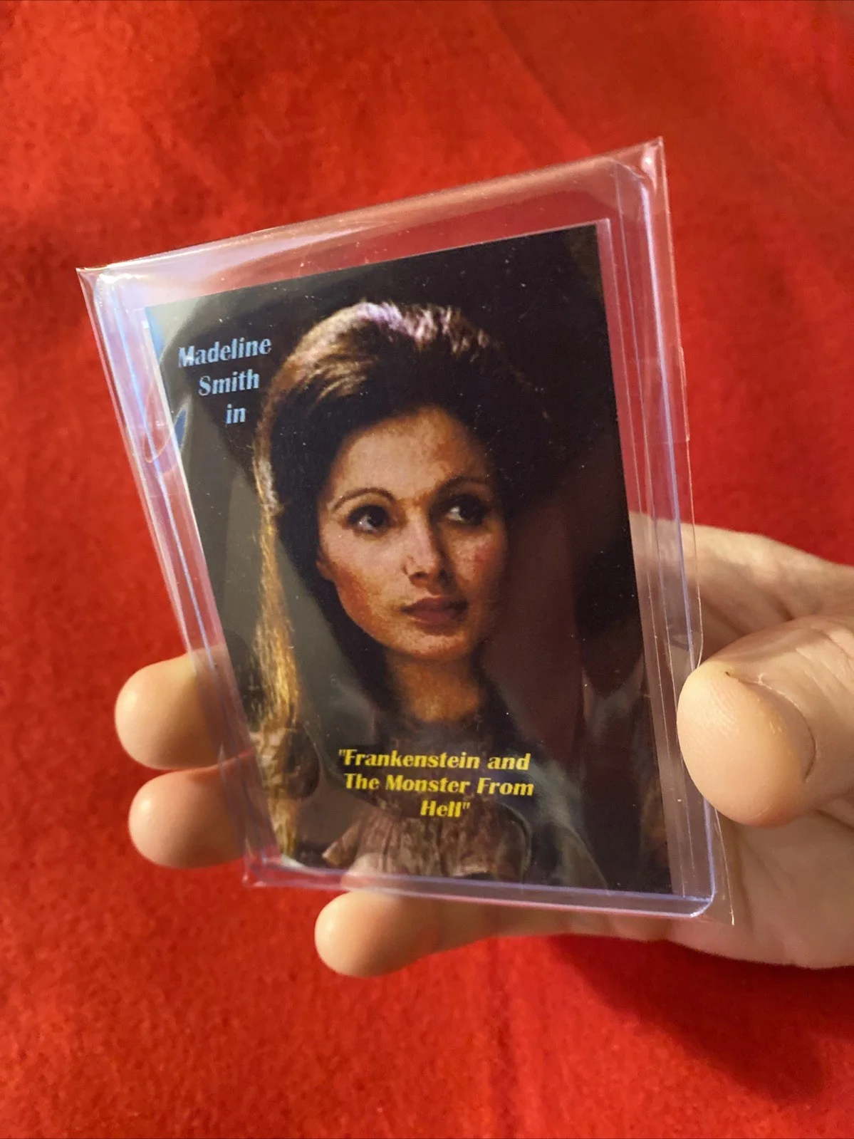Hammer Autograph Madeline Smith “Frankenstein And The Monster From Hell”, image 5
