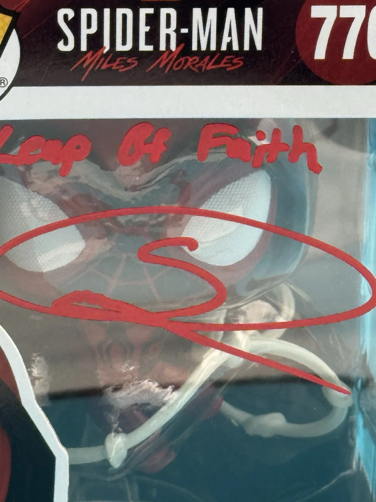 Shamiek Moore Signed Miles Morales Funko #770 with OCC COA Autographed Marvel, изображение 2