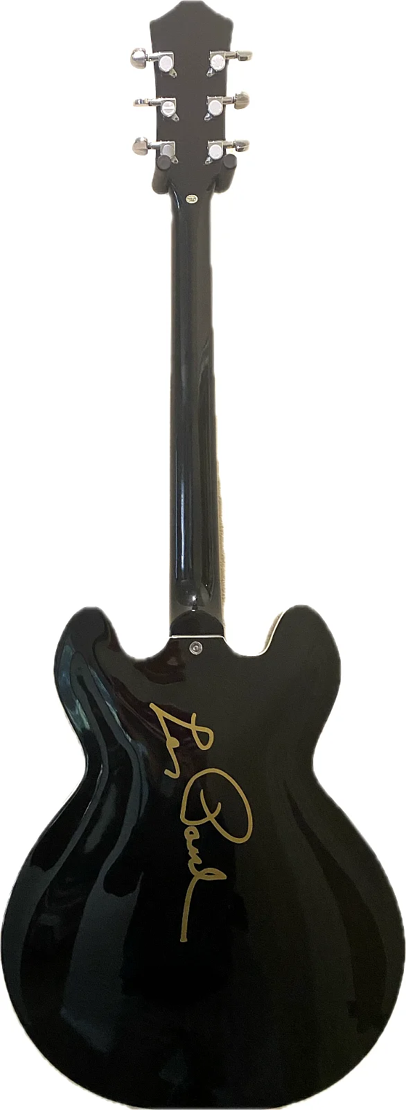 LES PAUL SIGNED BECKETT AUTOGRAPH 335 MODEL Electric GUITAR W CASE & WALL HANGER, изображение 3