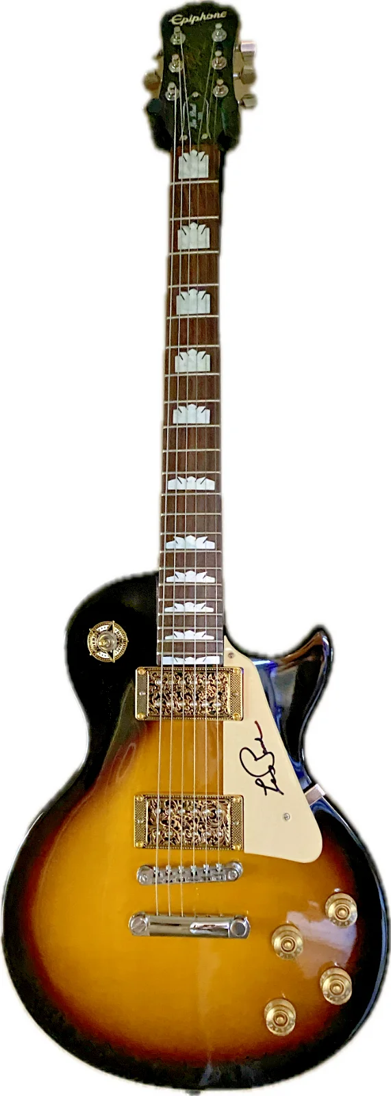 Les Paul — LES PAUL HAND SIGNED BECKETT AND JSA GIBSON EPIPHONE LES PAUL MODEL GUITAR RARE