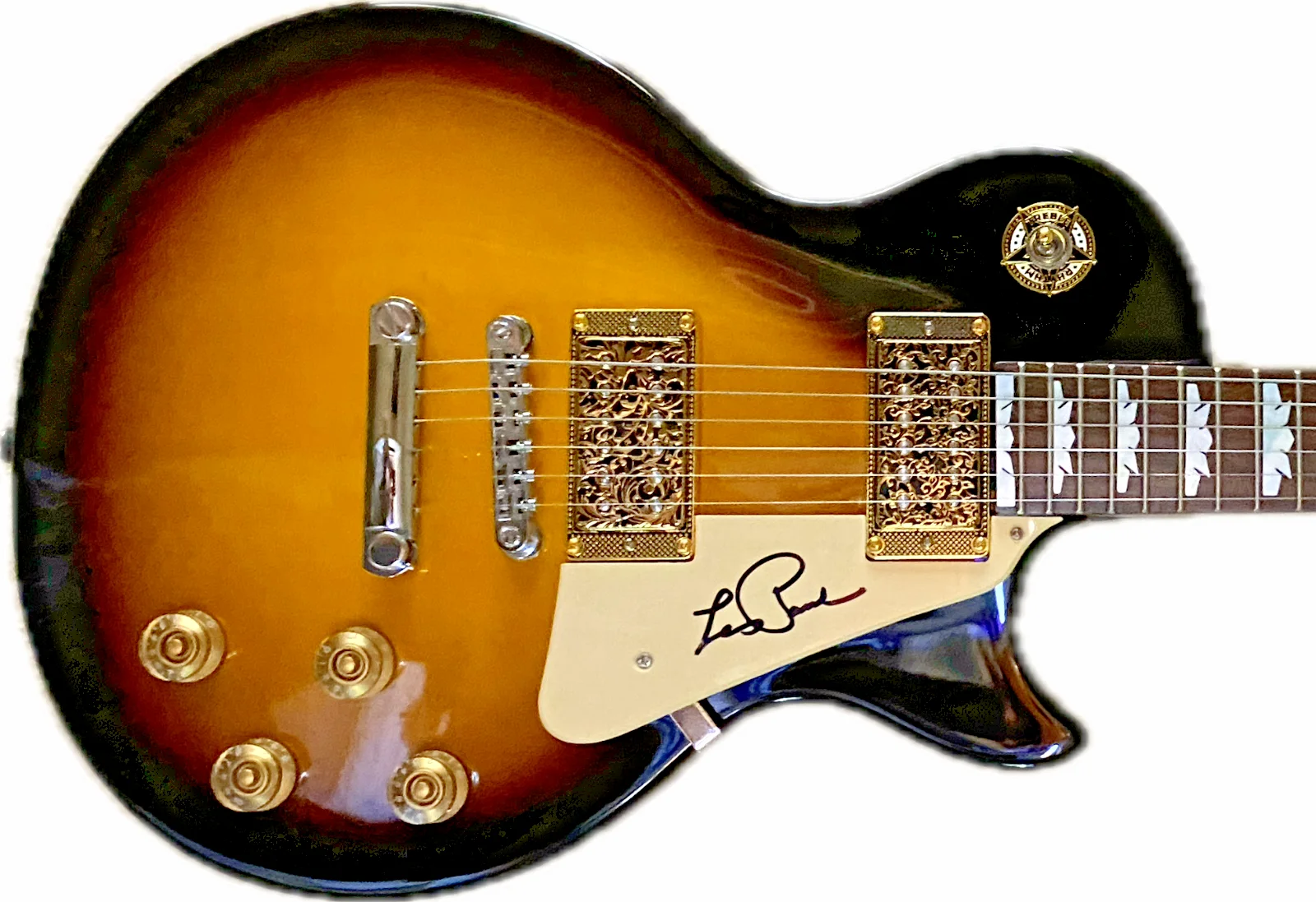 Les Paul — LES PAUL HAND SIGNED BECKETT AND JSA GIBSON EPIPHONE LES PAUL MODEL GUITAR RARE, image 3