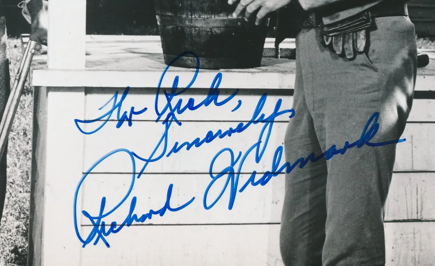 Richard Widmark - Signed & Insc. "Alvarez Kelly" Still Photo - Autograph, изображение 2