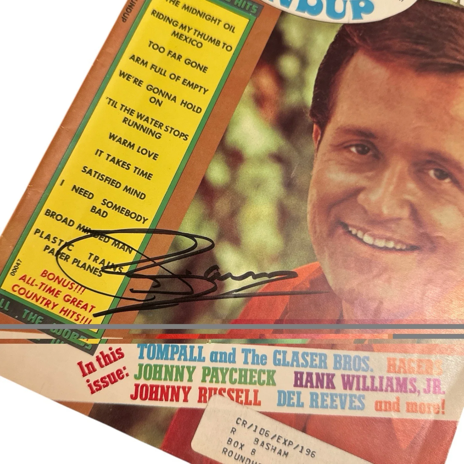 Bill Anderson 1974 Signed Autograph Country Song Roundup Magazine! Songwriter!, изображение 2