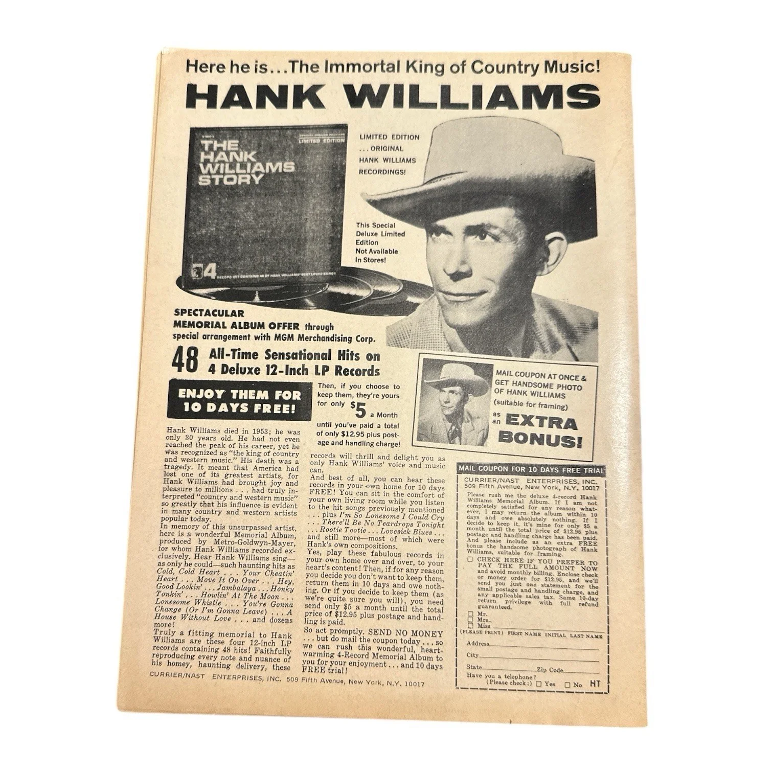 Bill Anderson 1973 Signed Autograph Country Song Roundup Magazine! Songwriter!, изображение 5