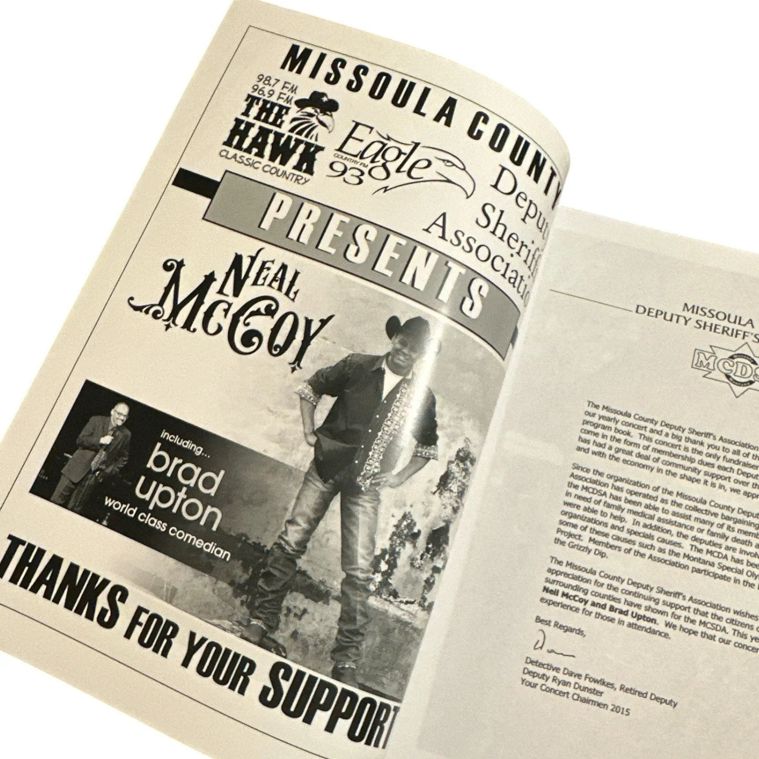 Neal McCoy Autograph Event Music Program/Magazine! Signed by BAND & Brad Upton!, image 4