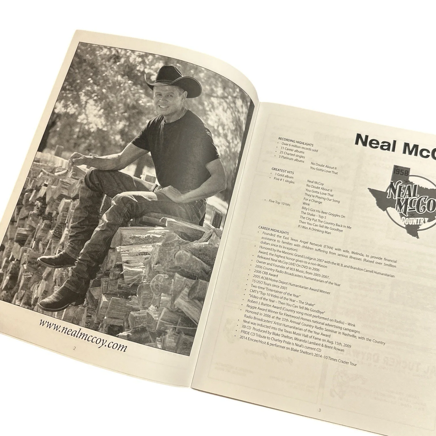 Neal McCoy Autograph Event Music Program/Magazine! Signed by BAND & Brad Upton!, image 5