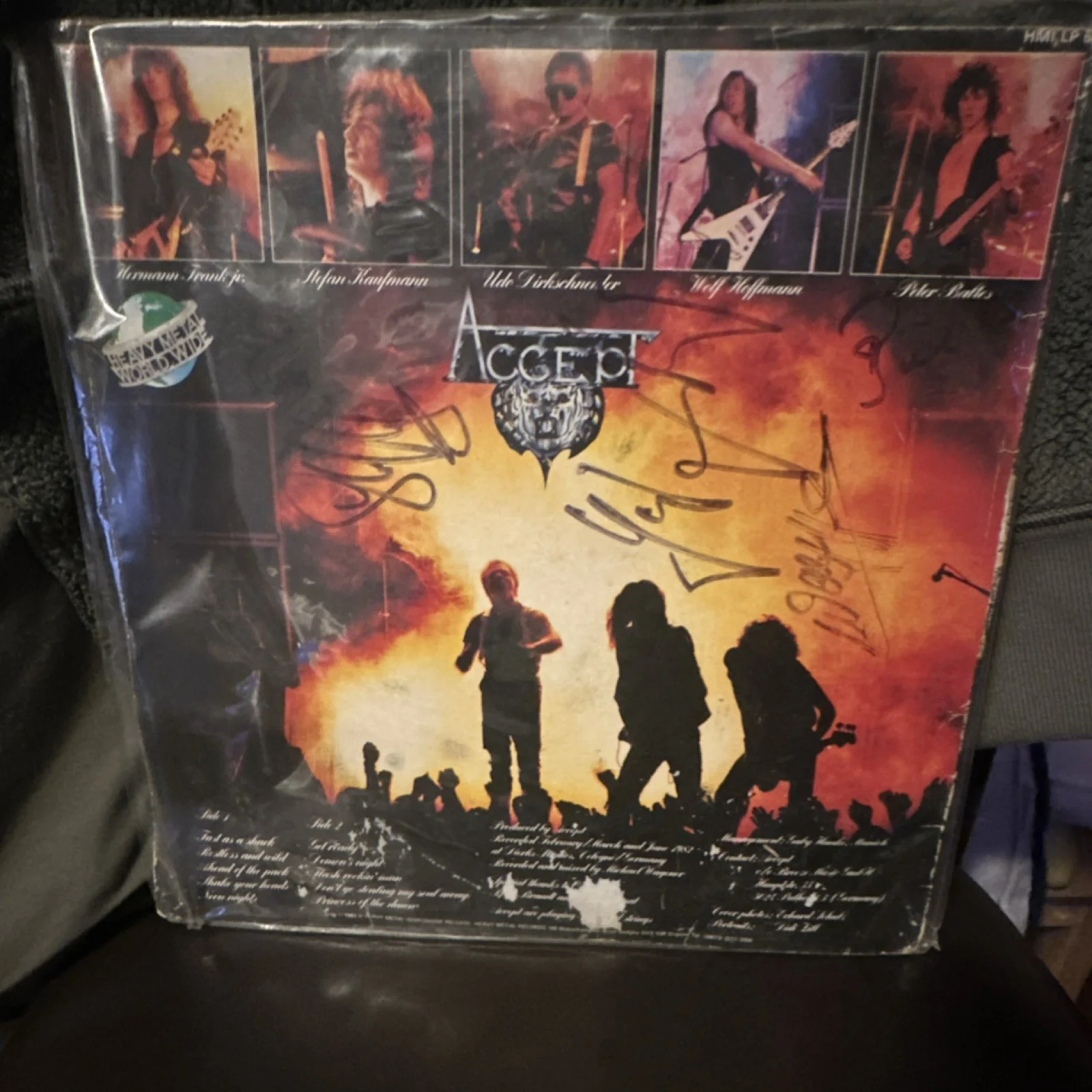 Accept Restless & Wild Limited Edition Bloody Red Vinyl Record, image 3
