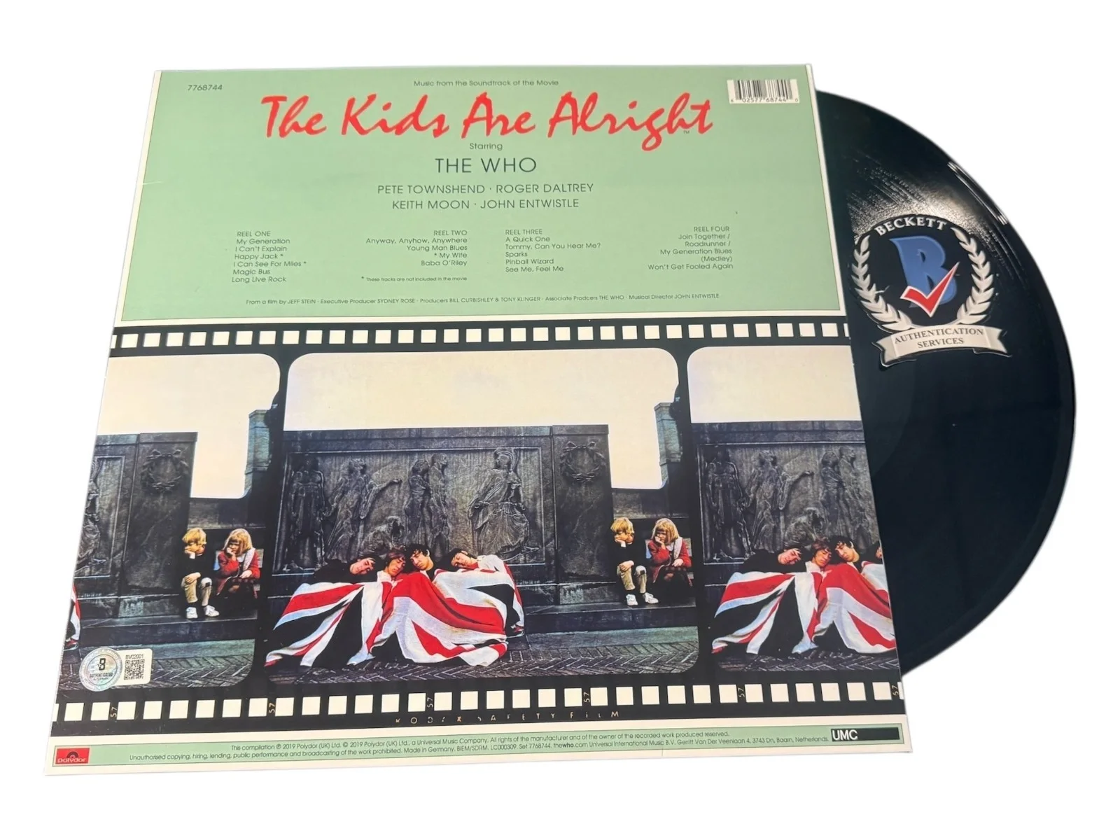 PETE TOWNSHEND SIGNED AUTOGRAPH THE WHO THE KIDS ARE ALRIGHT VINYL BAS BECKETT, изображение 2