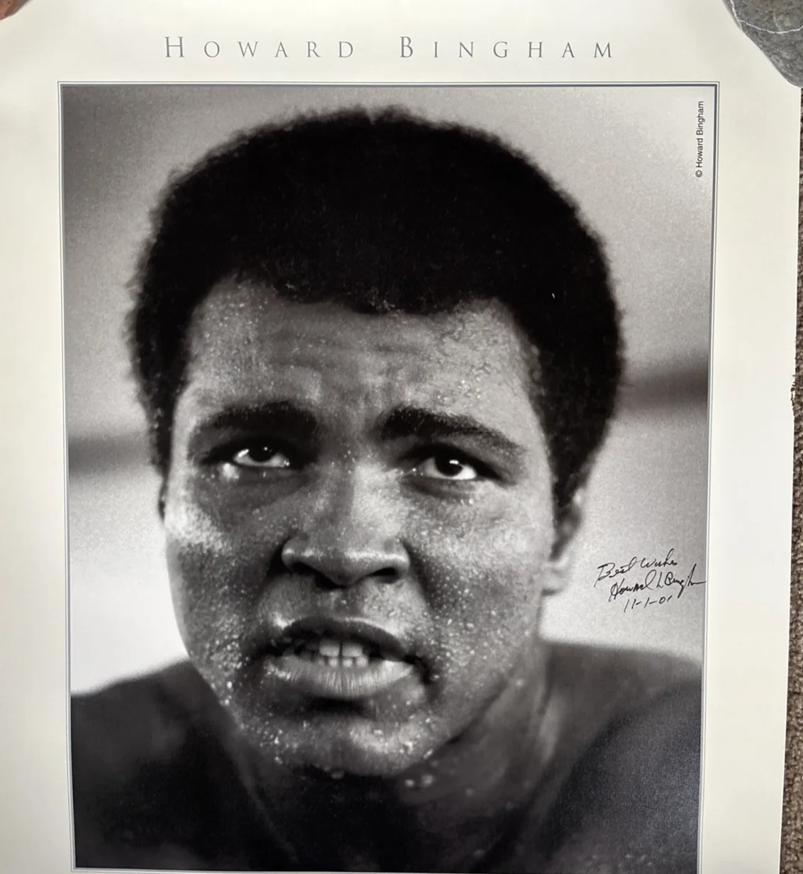 Howard Bingham — Howard Bingham Signed Nikon Poster Muhammad Ali, image 4