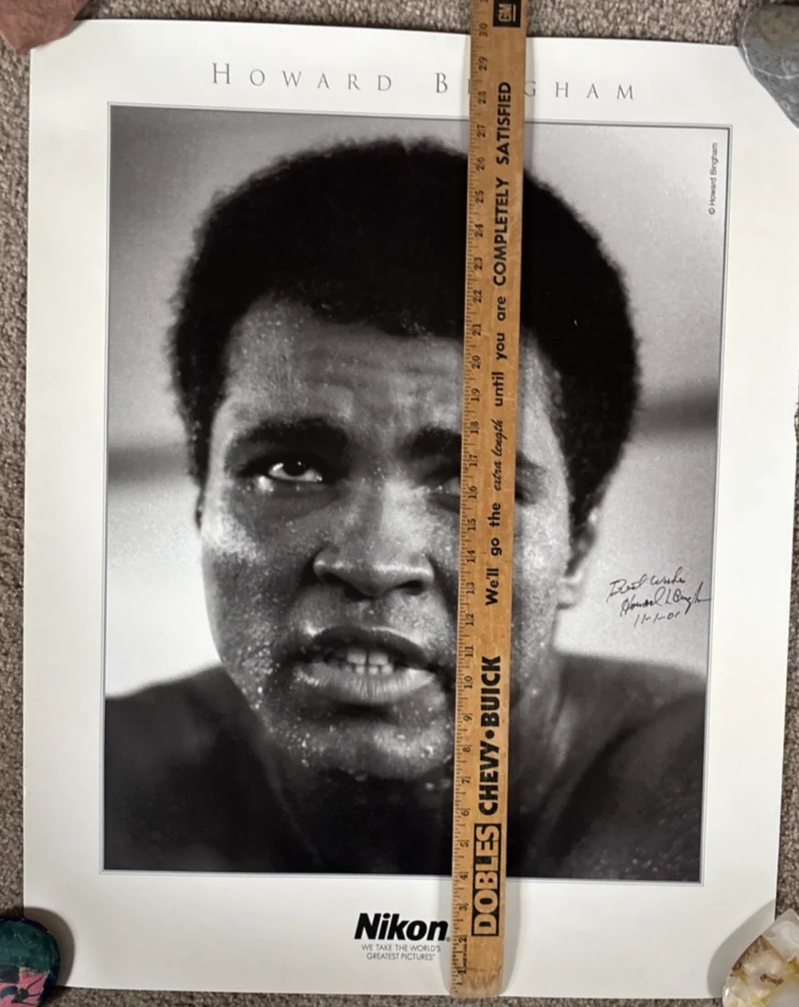 Howard Bingham — Howard Bingham Signed Nikon Poster Muhammad Ali, image 5