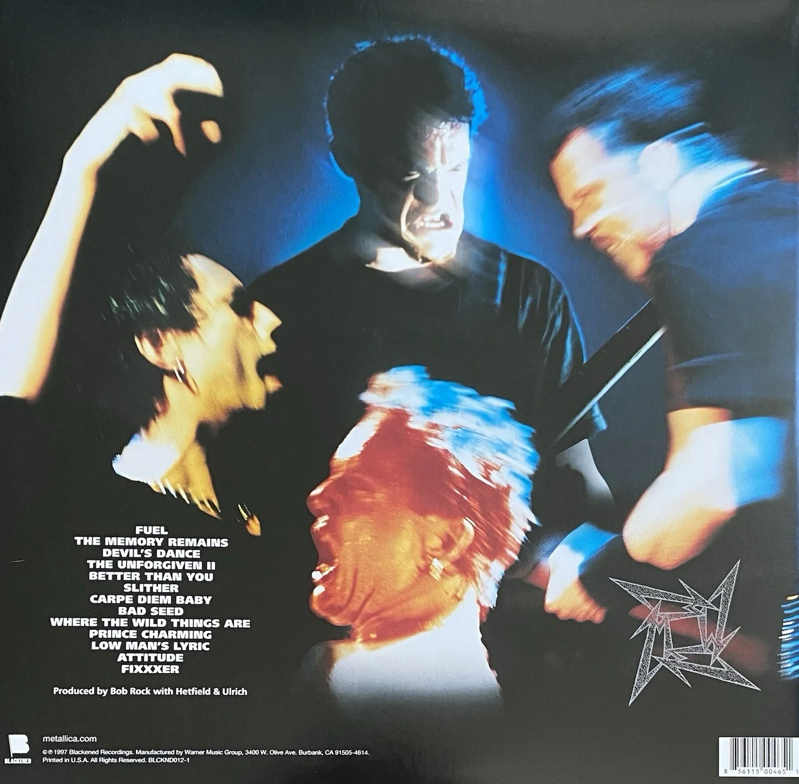 METALLICA AUTOGRAPHED SIGNED RELOAD VINYL - JAMES HETFIELD LARS ULRICH, изображение 2