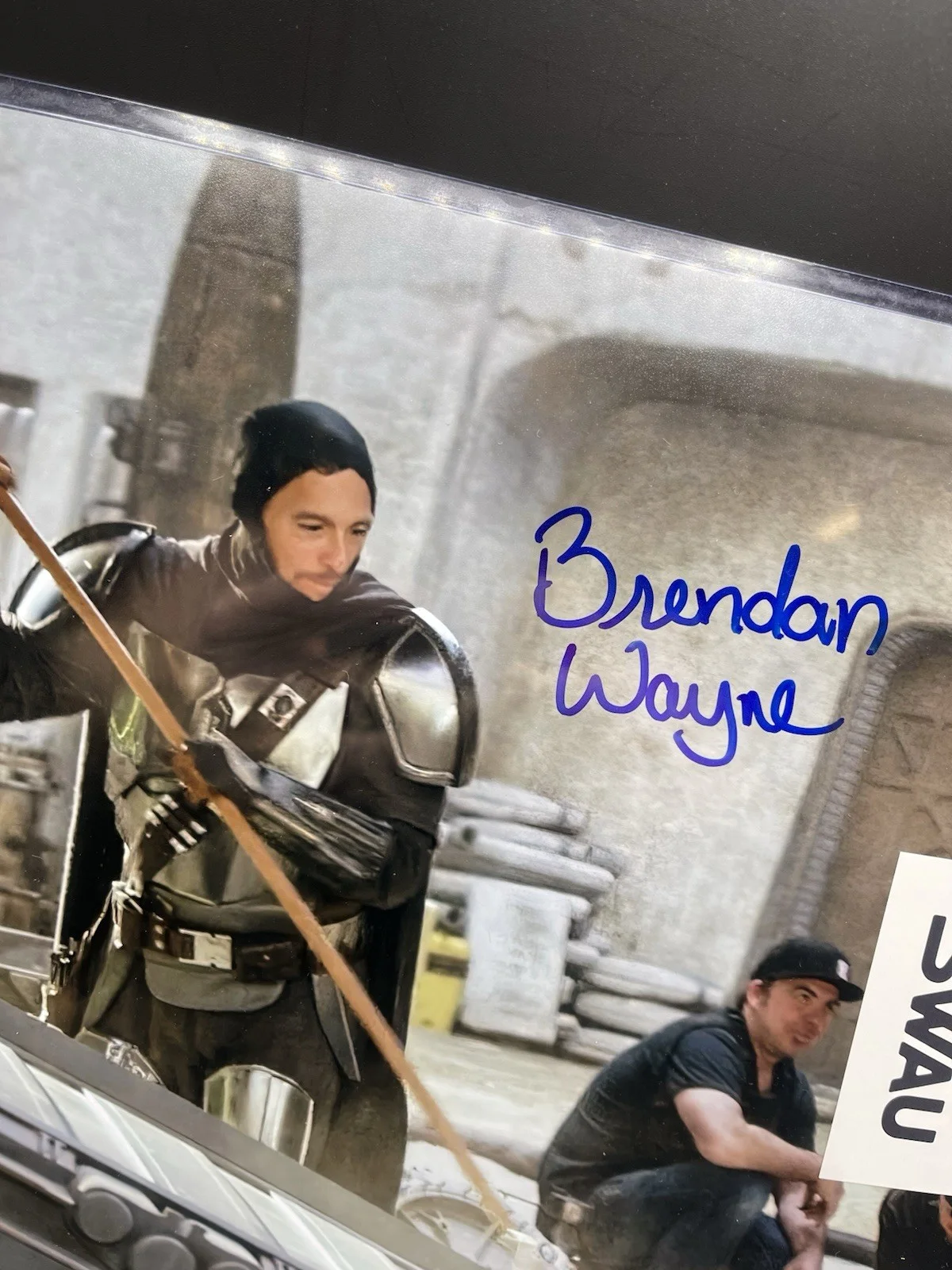 Star Wars Signed Auto 11x14 Brendan Wayne The Mandalorian SWAU, изображение 2