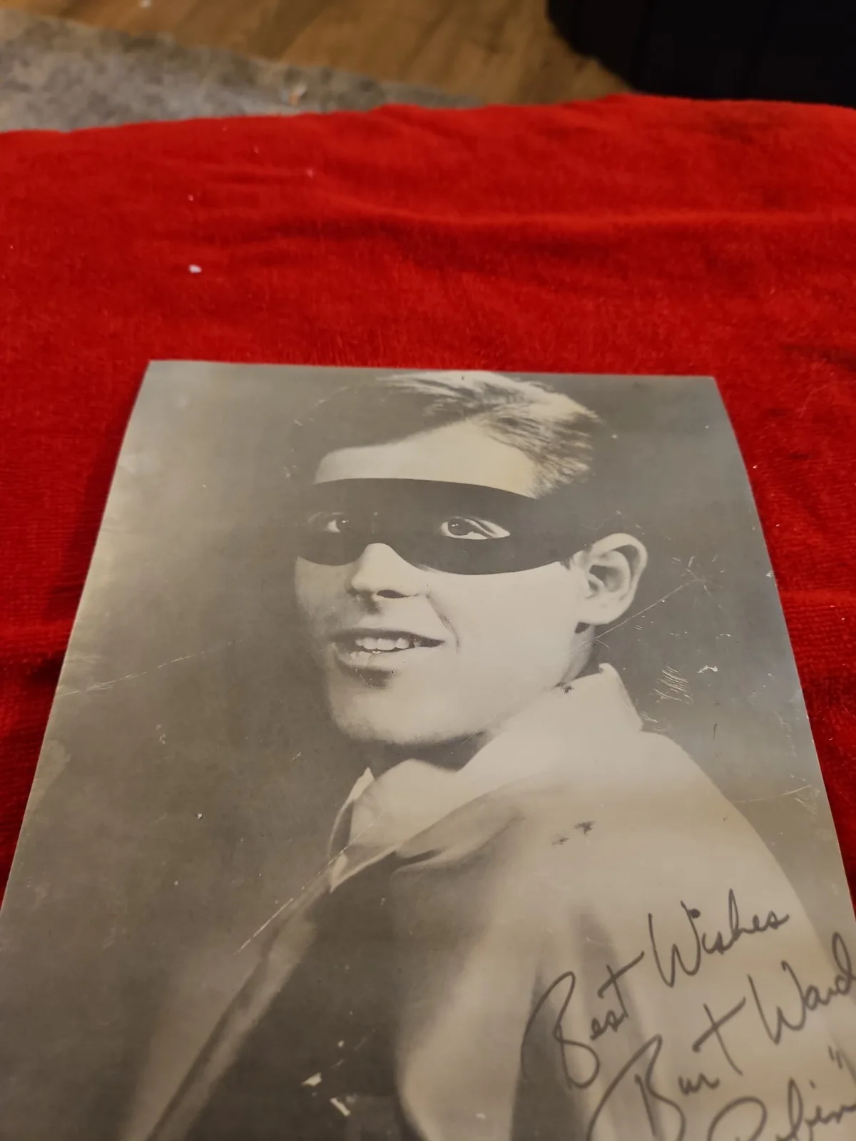 signed 8x10 Photo Of Burt Ward (Robin) Not Authenticated Self 1960s, изображение 3