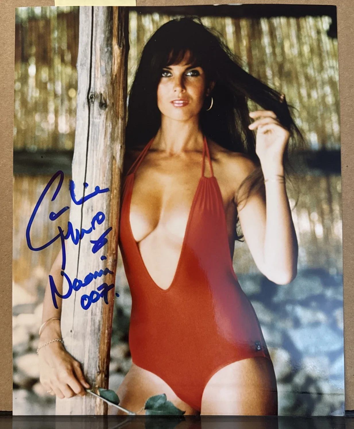 Caroline Munro — Caroline Munro Signed 8x10 Naomi 007 James Bond Photo Autograph