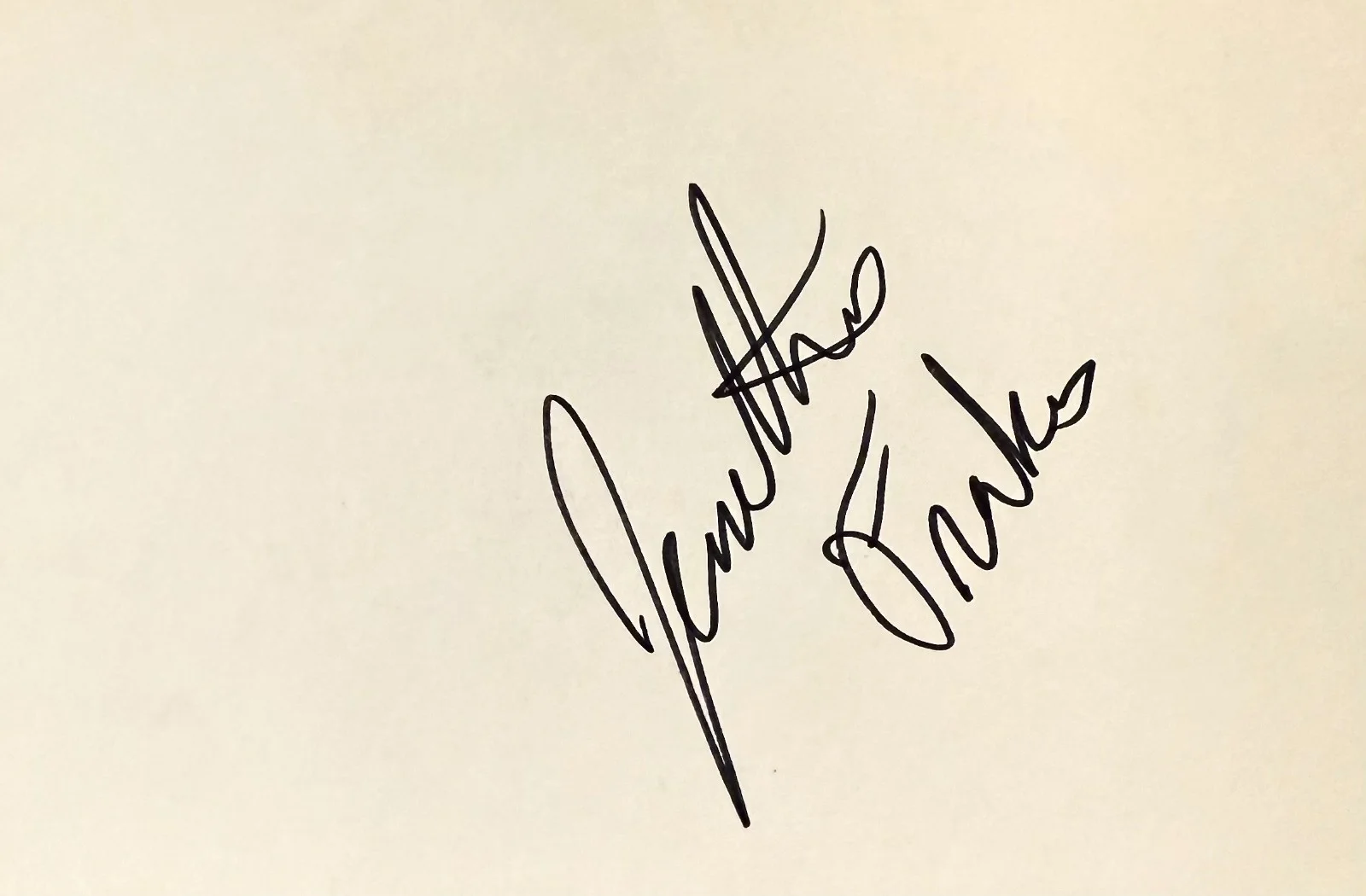 Jonathan Frankes — JONATHAN FRAKES Autographed Signed 4x6 INDEX CARD STAR TREK: The Next Generation, image 3