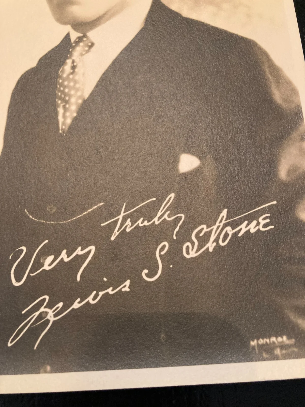 Lewis S. Stone Actor Studio Signed Autograph Photo from the 1930's Movies, image 2