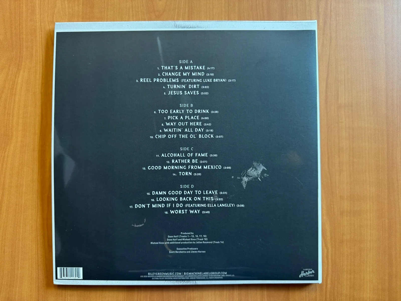 Riley Green Signed Autographed "Don’t Mind If I Do" Vinyl LP Beckett COA BAS, изображение 4
