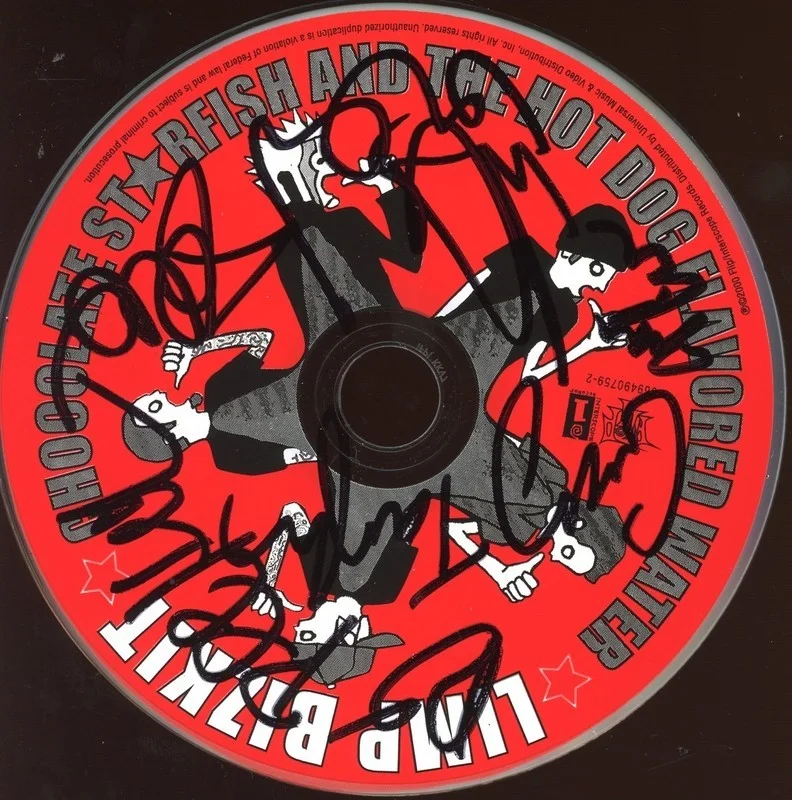 LIMP BIZKIT SIGNED CHOCOLATE STARFISH FRAMED CD & AUTOGRAPH COA FRED DURST +4, изображение 2