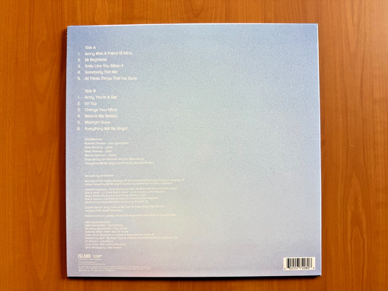 Brandon Flowers Signed Autographed Vinyl LP “Hot Fuss” The Killers Beckett COA, изображение 4