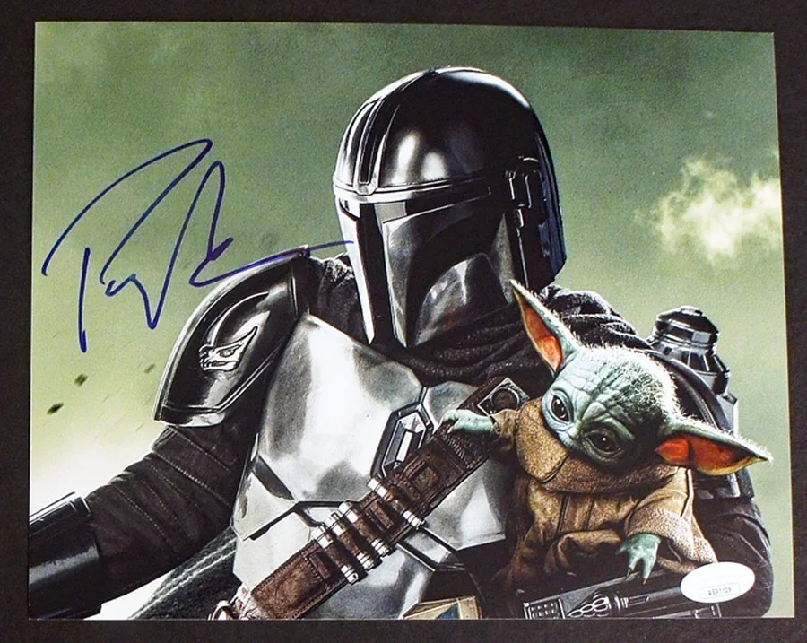 Pedro Pascal — PEDRO PASCAL SIGNED Mandalorian Photo with Grogu + JSA CERTIFIED!, image 2