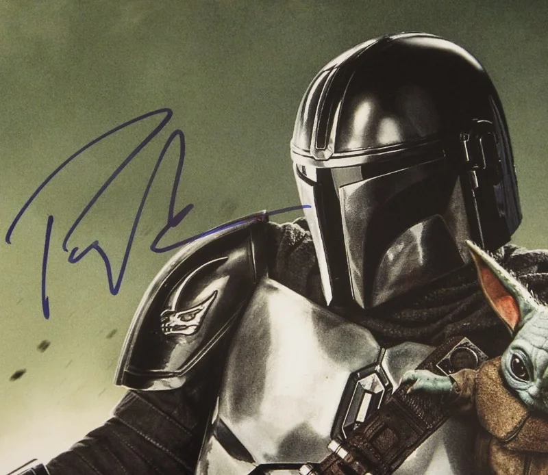 Pedro Pascal — PEDRO PASCAL SIGNED Mandalorian Photo with Grogu + JSA CERTIFIED!, image 3