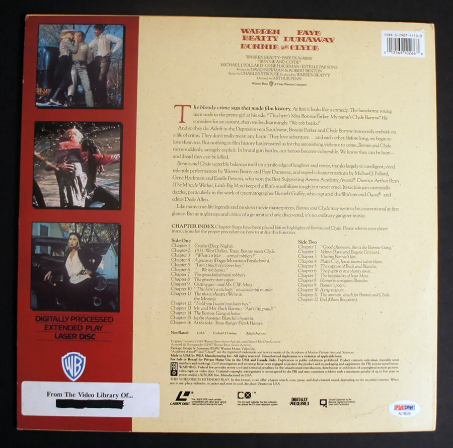 Faye Dunaway — *PSA/DNA* - FAYE DUNAWAY SIGNED - Bonnie & Clyde Laserdisc!, image 5