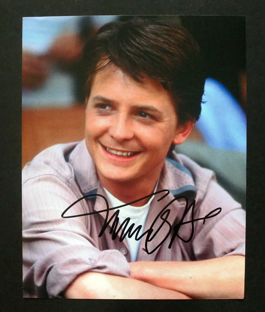 Michael J. Fox — MICHAEL J. FOX SIGNED Huge 11x14 BACK TO THE FUTURE Autograph Photo JSA LETTER!, изображение 2