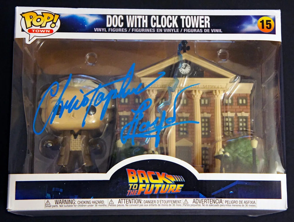 CHRISTOPHER LLOYD — CHRISTOPHER LLOYD SIGNED FUNKO CLOCK TOWER Back To The Future BTTF Beckett COA!, image 4